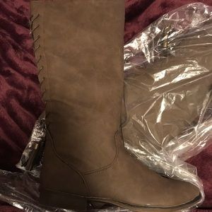 Brown - Back Lace-Up Boot